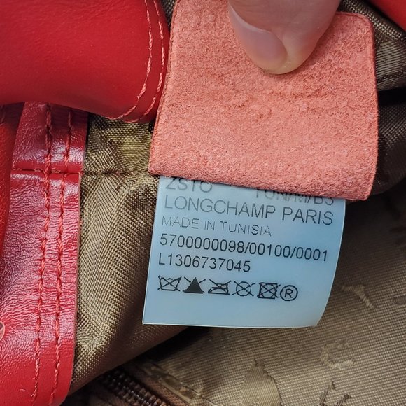 Longchamp Le Pliage Cuir XS Backpack Cherry Red main image 4